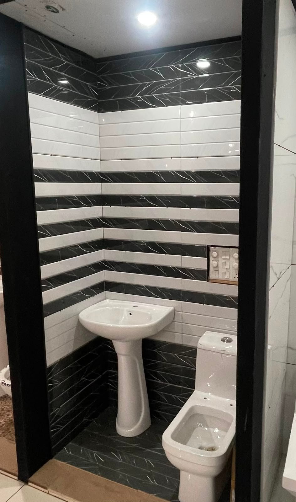 Premium Bathroom Tiles in Moga - Modern Concrete Grey Luxury Tiles